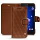 가죽 커버 HTC U11 - Marron - Couture ( Nappa - Pantone 1615C ) 