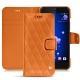 Custodia in pelle HTC U11 - Orange - Couture ( Nappa - Pantone 1495U ) 