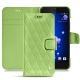 Custodia in pelle HTC U11 - Vert olive - Couture ( Nappa - Pantone 578U ) 