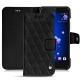 HTC U11 leather case - Ebène - Couture ( Sleek P C12 - Black ) 
