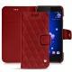 Custodia in pelle HTC U11 - Tomate - Couture ( Pantone 187C ) 
