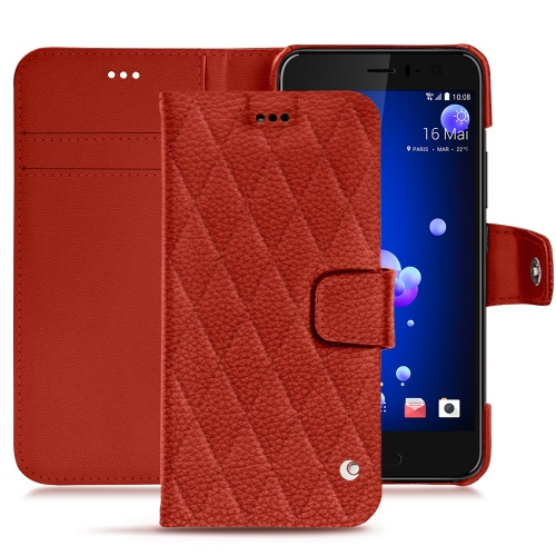 硬质真皮保护套 HTC U11Papaye - Couture ( Pantone #b54317 ) 