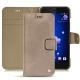 HTC U11 leather case - Taupe vintage ( Pantone 7530C ) 
