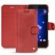 Custodia in pelle HTC U11 - Cerise vintage ( Pantone 185C ) 