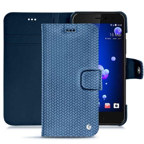 硬质真皮保护套 HTC U11Abaca ishia ( Pantone #395775 ) 