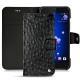 Housse cuir HTC U11 - Autruche nero