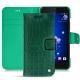 Custodia in pelle HTC U11 - Crocodile pino