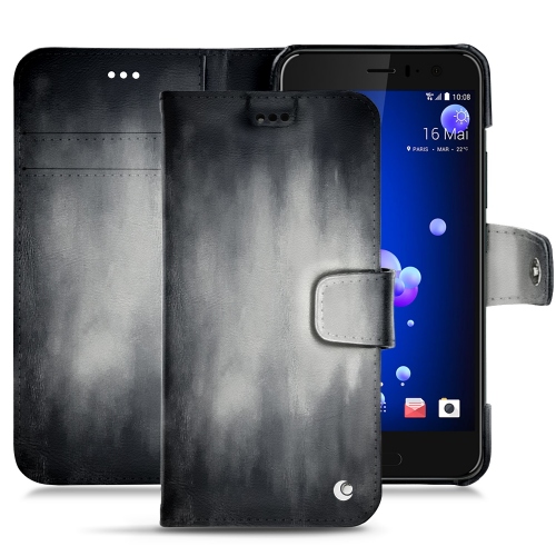 Lederschutzhülle HTC U11Gris Patine