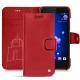 Custodia in pelle HTC U11 - Rouge troupelenc