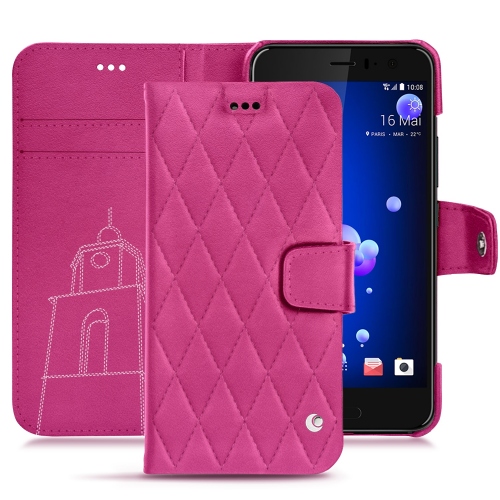 Lederschutzhülle HTC U11Rose BB - Couture ( Pantone #DB599F )