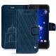 Lederschutzhülle HTC U11 - Blu mediterran - Couture