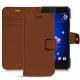 Custodia in pelle HTC U11 - Marron PU