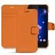 HTC U11 leather case - Orange PU