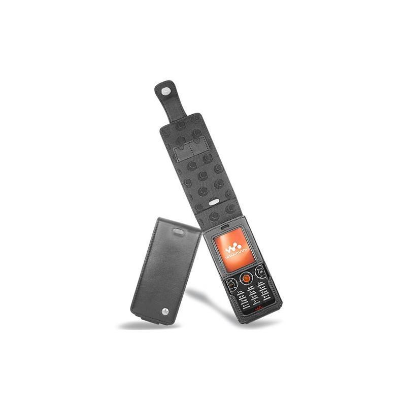 レザーケース Sony Ericsson W610  - Noir ( Nappa - Black ) 