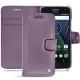 Custodia in pelle Lenovo Moto G5 Plus - Lilas ( Nappa - Pantone 2645U ) 