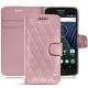 Custodia in pelle Lenovo Moto G5 Plus - Rose - Couture ( Nappa - Pantone 2365C ) 