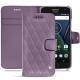 Lederschutzhülle Lenovo Moto G5 Plus - Lilas - Couture ( Nappa - Pantone 2645U ) 