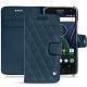 Capa em pele Lenovo Moto G5 Plus - Indigo - Couture ( Pantone 303U ) 