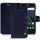 Lenovo Moto G5 Plus leather case - Cobalt - Couture ( Pantone 2766C ) 