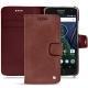 Lederschutzhülle Lenovo Moto G5 Plus - Passion vintage ( Glutton - Red ) 