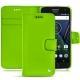 Capa em pele Lenovo Moto G5 Plus - Vert fluo