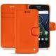 Lederschutzhülle Lenovo Moto G5 Plus - Orange fluo