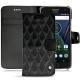 Housse cuir Lenovo Moto G5 Plus - Onyx - Couture