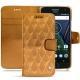Lenovo Moto G5 Plus leather case - Or Maïa - Couture
