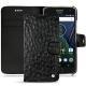 Funda de piel Lenovo Moto G5 Plus - Autruche nero