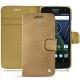 Funda de piel Lenovo Moto G5 Plus - Serpent sabbia