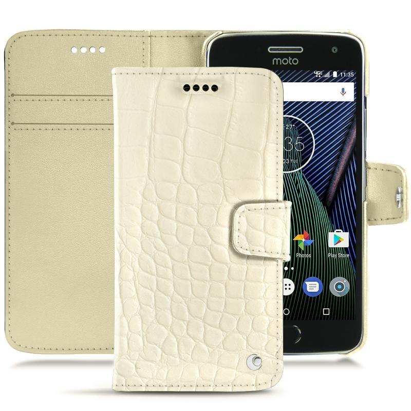 Capa em pele Lenovo Moto G5 Plus