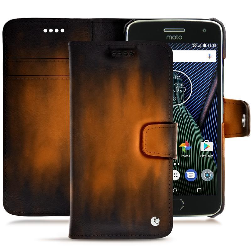 Lederschutzhülle Lenovo Moto G5 Plus