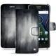 Lenovo Moto G5 Plus leather case - Gris Patine