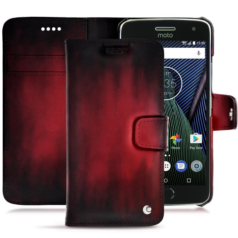 Housse cuir Lenovo Moto G5 Plus