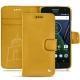 Lenovo Moto G5 Plus leather case - Jaune soulèu