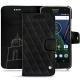Capa em pele Lenovo Moto G5 Plus - Negre poudro - Couture