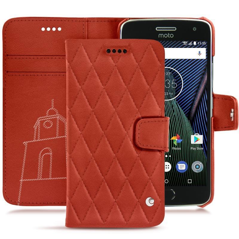 Housse cuir Lenovo Moto G5 Plus