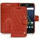 Capa em pele Lenovo Moto G5 Plus - Arange clouquié - Couture