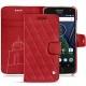 Lenovo Moto G5 Plus leather case - Rouge troupelenc - Couture