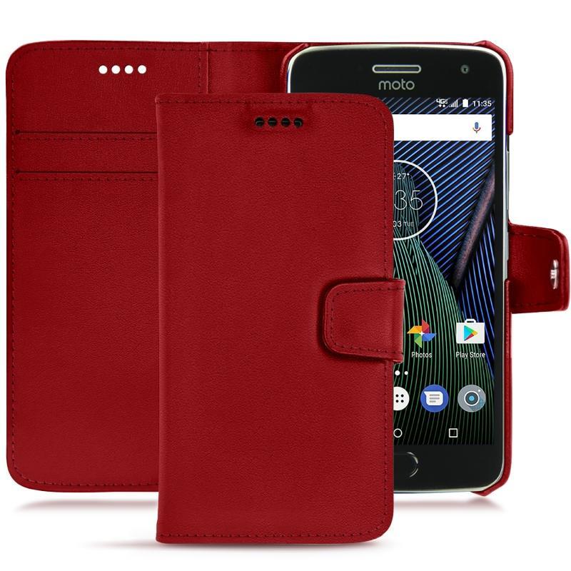 Housse cuir Lenovo Moto G5 Plus