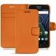 Housse cuir Lenovo Moto G5 Plus - Orange PU