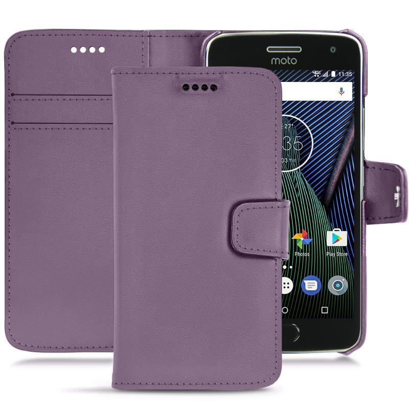 Capa em pele Lenovo Moto G5 Plus