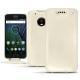 Lederschutzhülle Lenovo Moto G5 Plus - Blanc (  Nappa - White ) 