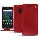 Funda de piel Lenovo Moto G5 Plus - Rouge ( Nappa - Pantone 199C ) 