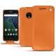 Custodia in pelle Lenovo Moto G5 Plus - Orange ( Nappa - Pantone 1495U ) 