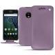 Capa em pele Lenovo Moto G5 Plus - Lilas ( Nappa - Pantone 2645U ) 