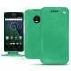 Funda de piel Lenovo Moto G5 Plus - Menthe vintage ( Pantone 562C ) 