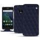 Capa em pele Lenovo Moto G5 Plus - Cobalt - Couture ( Pantone 2766C ) 