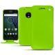 Housse cuir Lenovo Moto G5 Plus - Vert fluo