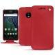 Lederschutzhülle Lenovo Moto G5 Plus - Rouge troupelenc